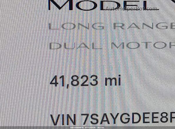 7SAYGDEE8PA200615 2023 TESLA MODEL Y Серый 