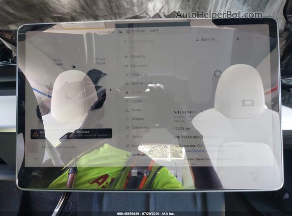 7SAYGDEE8PF861418 2023 TESLA MODEL Y Gray Rear seats view