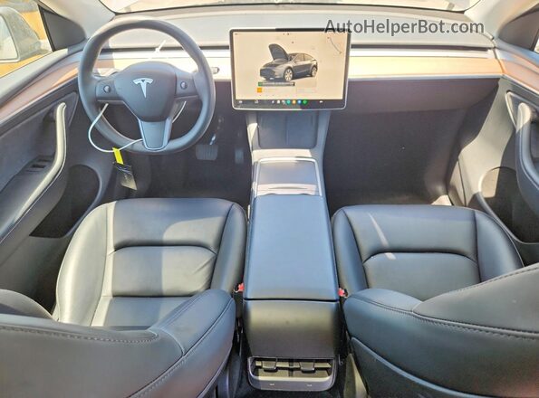 7SAYGDEE8PF918877 2023 TESLA MODEL Gray წინა პანელის ხედი