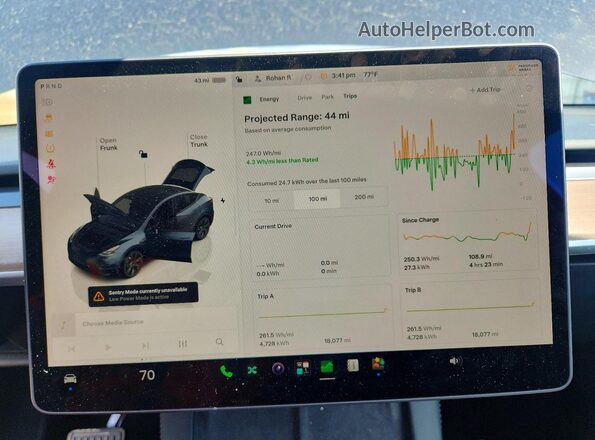 7SAYGDEE8RF166407 2024 TESLA MODEL Серый Вид щитка приборов
