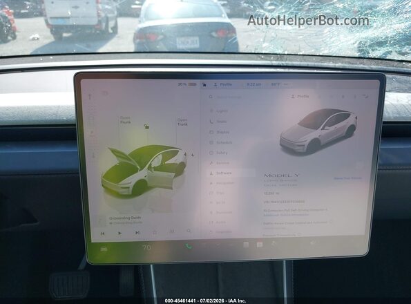 7SAYGDEE8TF339558 2026 TESLA MODEL Y Белый Вид задних сидений