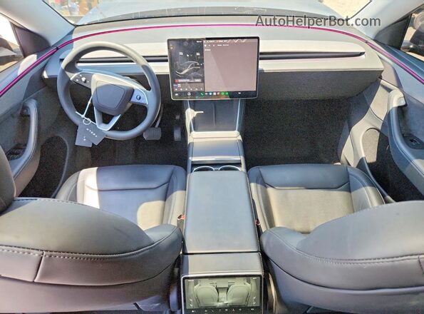 7SAYGDEE8TF404330 2026 TESLA MODEL Black Dashboard view