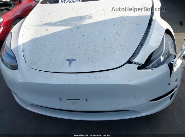 7SAYGDEE9NF317362 2022 TESLA MODEL Y White Instrument cluster view