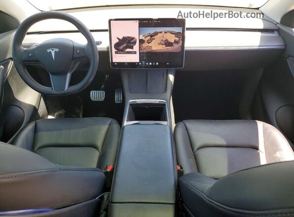 7SAYGDEE9NF331746 2022 TESLA MODEL Charcoal წინა პანელის ხედი