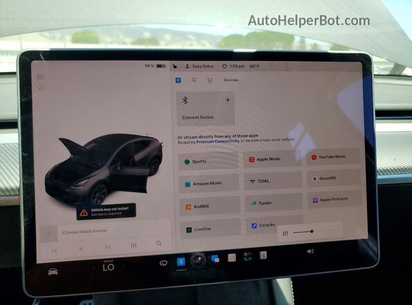 7SAYGDEE9NF331746 2022 TESLA MODEL Charcoal ხელსაწყოთა პანელის ხედი