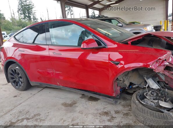 7SAYGDEE9NF340155 2022 TESLA MODEL Y Red Առջևի վահանակի տեսք