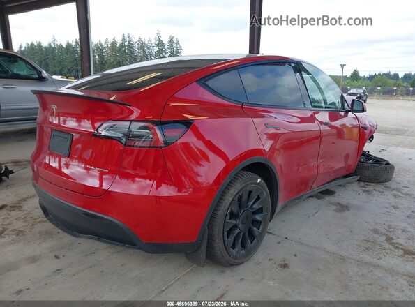 7SAYGDEE9NF340155 2022 TESLA MODEL Y Red Հետևի աջ