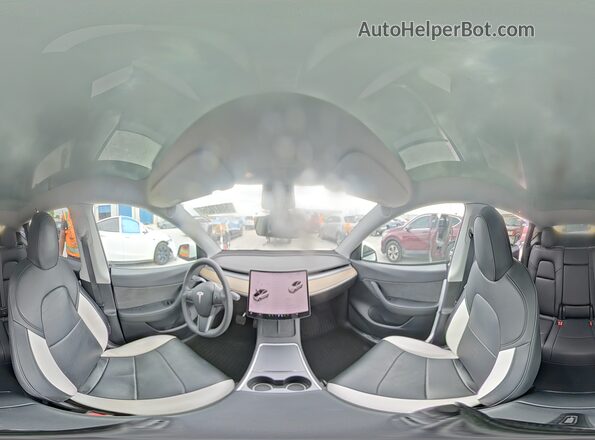 7SAYGDEE9NF434469 2022 TESLA MODEL Белый Вид наклейки с VIN-кодом