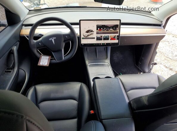 7SAYGDEE9NF436190 2022 TESLA MODEL White წინა პანელის ხედი