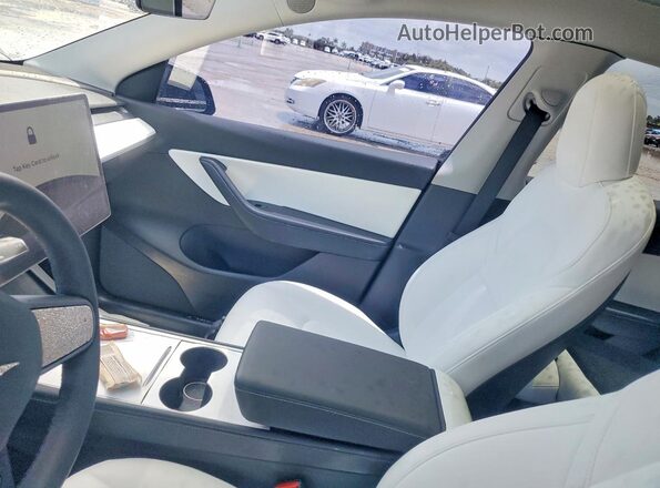 7SAYGDEE9NF436335 2022 TESLA MODEL Charcoal Vista del cuadro de instrumentos