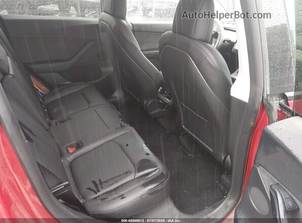 7SAYGDEE9NF451465 2022 TESLA MODEL Y Red Вид наклейки з VIN-кодом