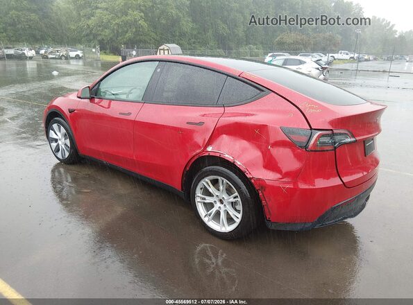 7SAYGDEE9NF451465 2022 TESLA MODEL Y Red Задня ліва чверть