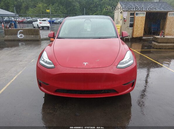 7SAYGDEE9NF451465 2022 TESLA MODEL Y Red Вид щитка приладів