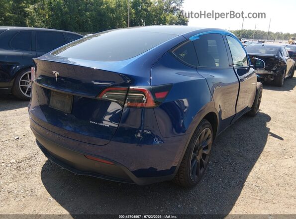 7SAYGDEE9NF481792 2022 TESLA MODEL Y Blue უკანა მარჯვენა
