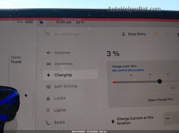 7SAYGDEE9NF481792 2022 TESLA MODEL Y Blue 