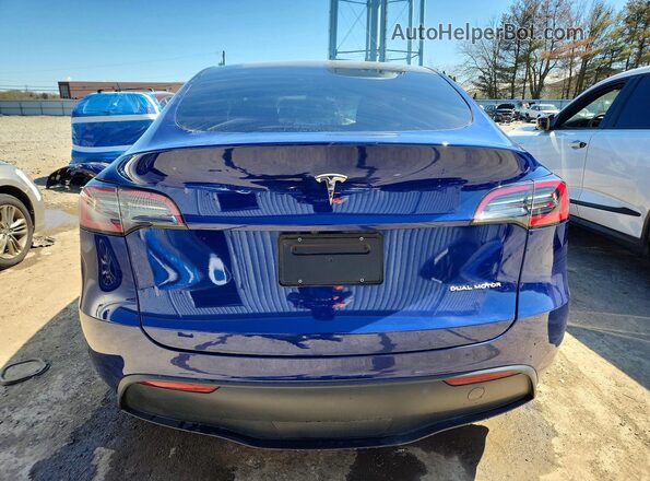 7SAYGDEE9PF648459 2023 TESLA MODEL Blue უკანა ხედი