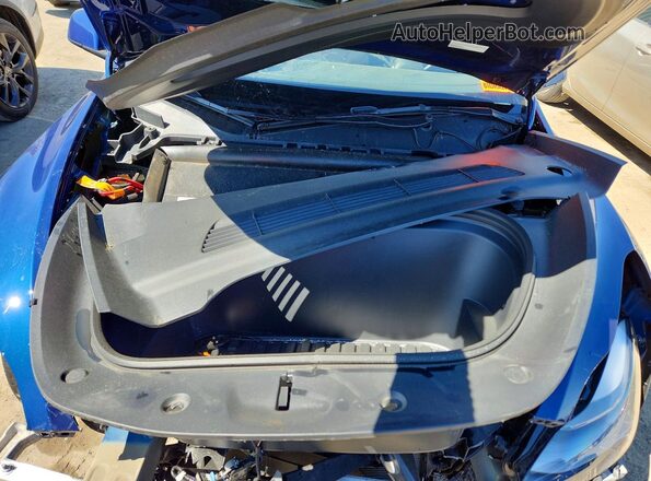 7SAYGDEE9PF648459 2023 TESLA MODEL Blue უკანა სალონის ხედი
