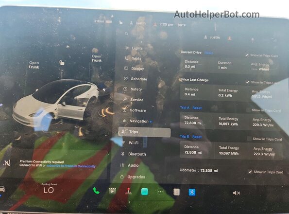 7SAYGDEE9PF714007 2023 TESLA MODEL White Սարքավորումների վահանակի տեսք