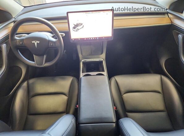 7SAYGDEE9PF714007 2023 TESLA MODEL White Առջևի վահանակի տեսք