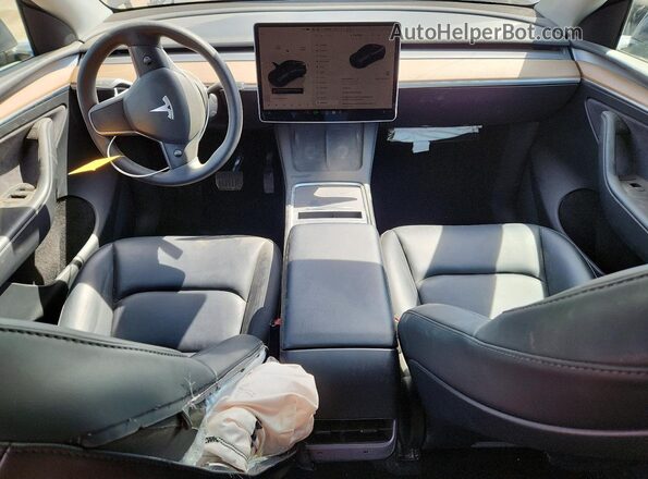 7SAYGDEE9PF775471 2023 TESLA OTHER Gray Вид панелі приладів