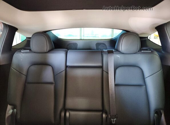 7SAYGDEE9RA238745 2024 TESLA MODEL Gray უკანა სავარძლების ხედი