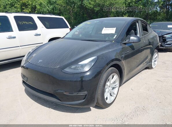 7SAYGDEE9RA286665 2024 TESLA MODEL Y Black Առջևի ձախ երեք քառորդ տեսարան
