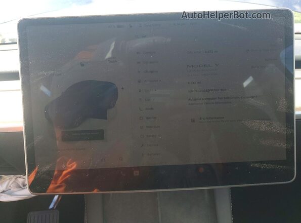 7SAYGDEE9RF007699 2024 TESLA MODEL Blue Вид щитка приладів