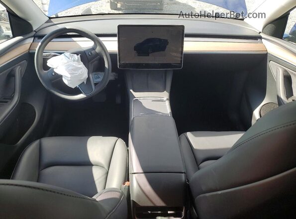 7SAYGDEE9RF007699 2024 TESLA MODEL Blue Вид панелі приладів