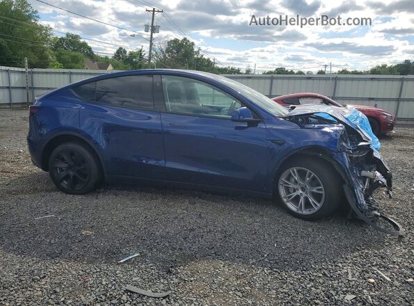7SAYGDEE9RF007699 2024 TESLA MODEL Blue Передня права чверть