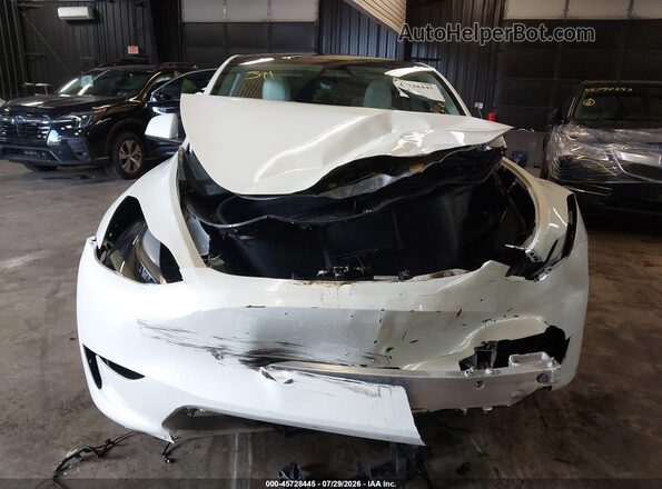 7SAYGDEE9SF302677 2025 TESLA MODEL Y White წინა ხედი