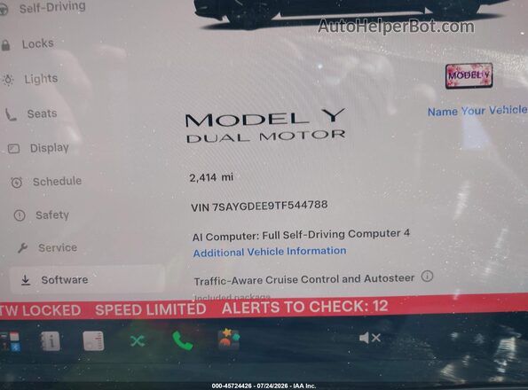 7SAYGDEE9TF544788 2026 TESLA MODEL Y Silver Հետևի նստատեղերի տեսք