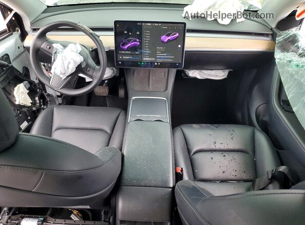 7SAYGDEEXNF318925 2022 TESLA MODEL White Dashboard view