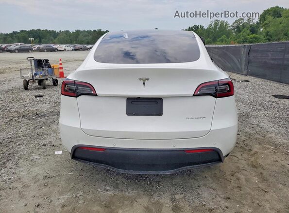 7SAYGDEEXNF318925 2022 TESLA MODEL White Rear view