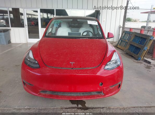 7SAYGDEEXNF411458 2022 TESLA MODEL Y Silver Widok z przodu
