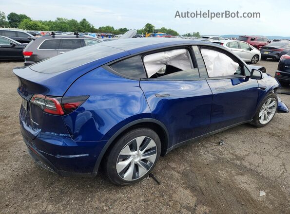 7SAYGDEEXNF430074 2022 TESLA MODEL Blue Rear right