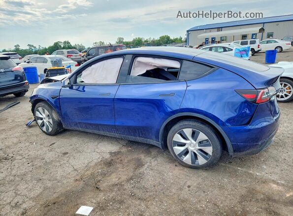 7SAYGDEEXNF430074 2022 TESLA MODEL Blue Rear left