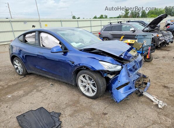 7SAYGDEEXNF430074 2022 TESLA MODEL Blue Front right