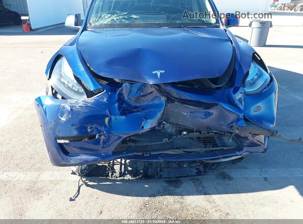 7SAYGDEEXNF485236 2022 TESLA MODEL Y Blue Widok z przodu