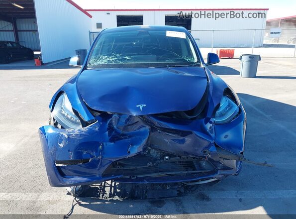 7SAYGDEEXNF485236 2022 TESLA MODEL Y Blue Widok zestawu wskaźników