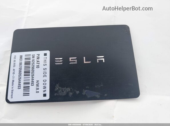 7SAYGDEEXNF565443 2022 TESLA MODEL Y Black Dashboard view