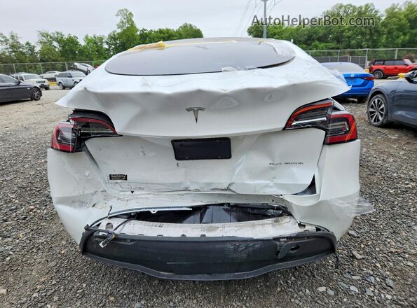7SAYGDEEXPA060924 2023 TESLA MODEL White Widok z tyłu