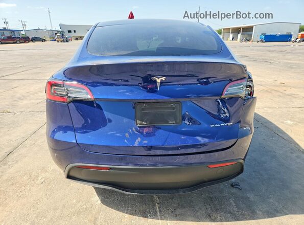 7SAYGDEEXPA064469 2023 TESLA MODEL Blue Widok z tyłu