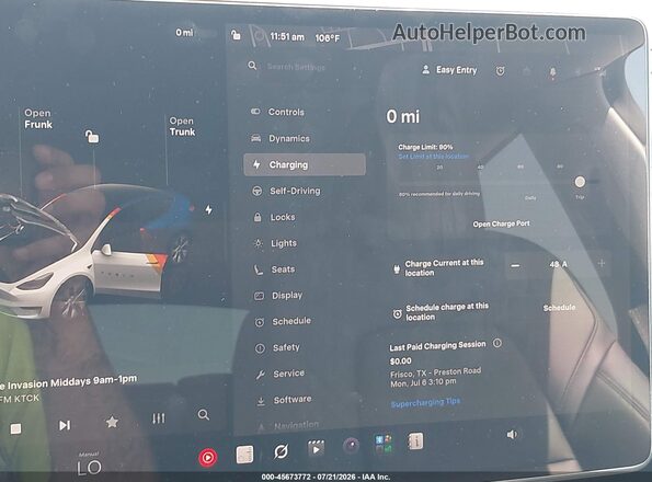 7SAYGDEEXPA095284 2023 TESLA MODEL Y White 