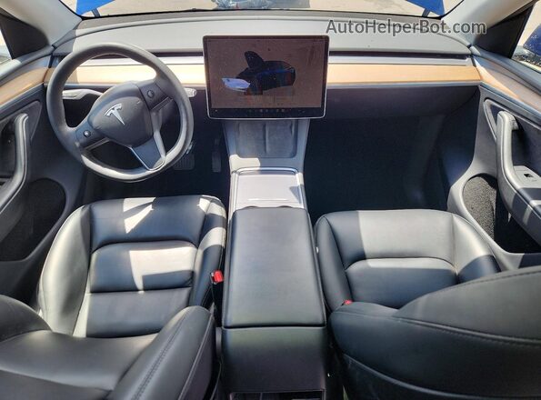 7SAYGDEEXPA142233 2023 TESLA MODEL Синий Вид панели приборов