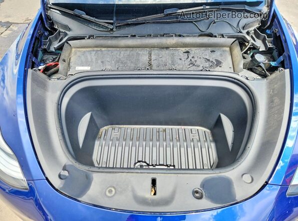 7SAYGDEEXPA142233 2023 TESLA MODEL Синий Вид задней части салона