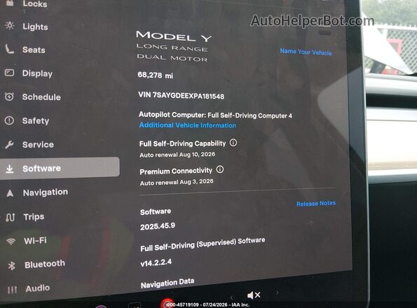 7SAYGDEEXPA181548 2023 TESLA MODEL Y Black 