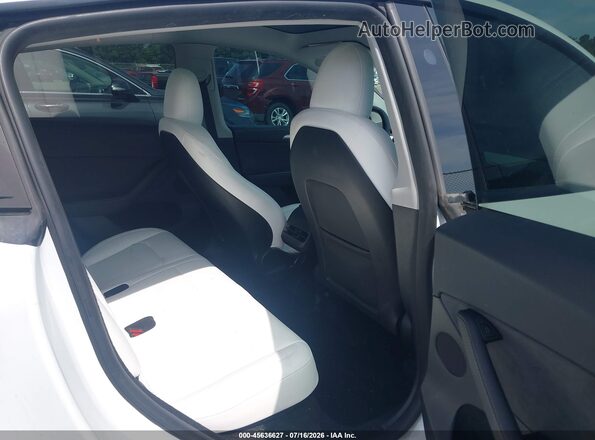 7SAYGDEEXPF842160 2023 TESLA MODEL Y White Вид наклейки з VIN-кодом