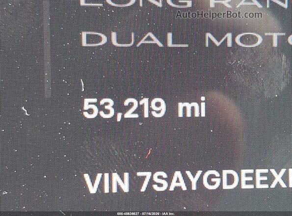 7SAYGDEEXPF842160 2023 TESLA MODEL Y White Панорамний вид салону 360°