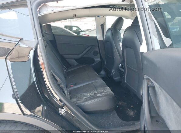 7SAYGDEEXPF883291 2023 TESLA MODEL Y Black VIN კოდის სტიკერის ხედი