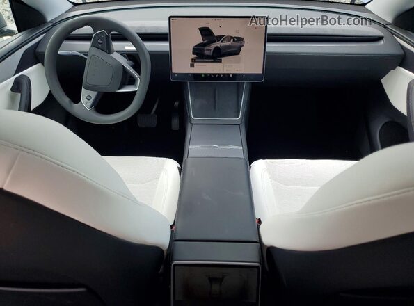 7SAYGDEEXTA382585 2026 TESLA MODEL Gray Dashboard view